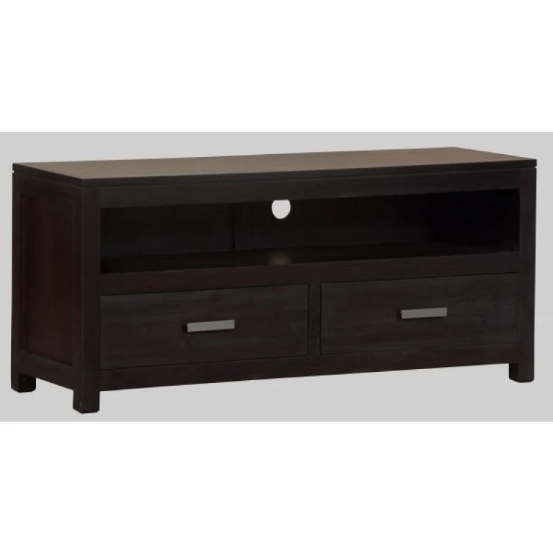 MP - Milan Small TV Console Stand  2 drawers TEK168 SB 002 PNMK ( Chocolate Colour ) - Image 3