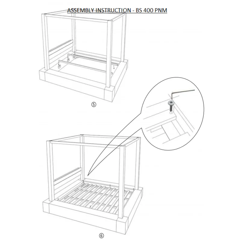 Amsterdam 4 Poster Bed Queen Size for Mattress 153 x 193 cm TEK168 BS 400 PNM QS Canopy Bed ( Queen ) - Image 7