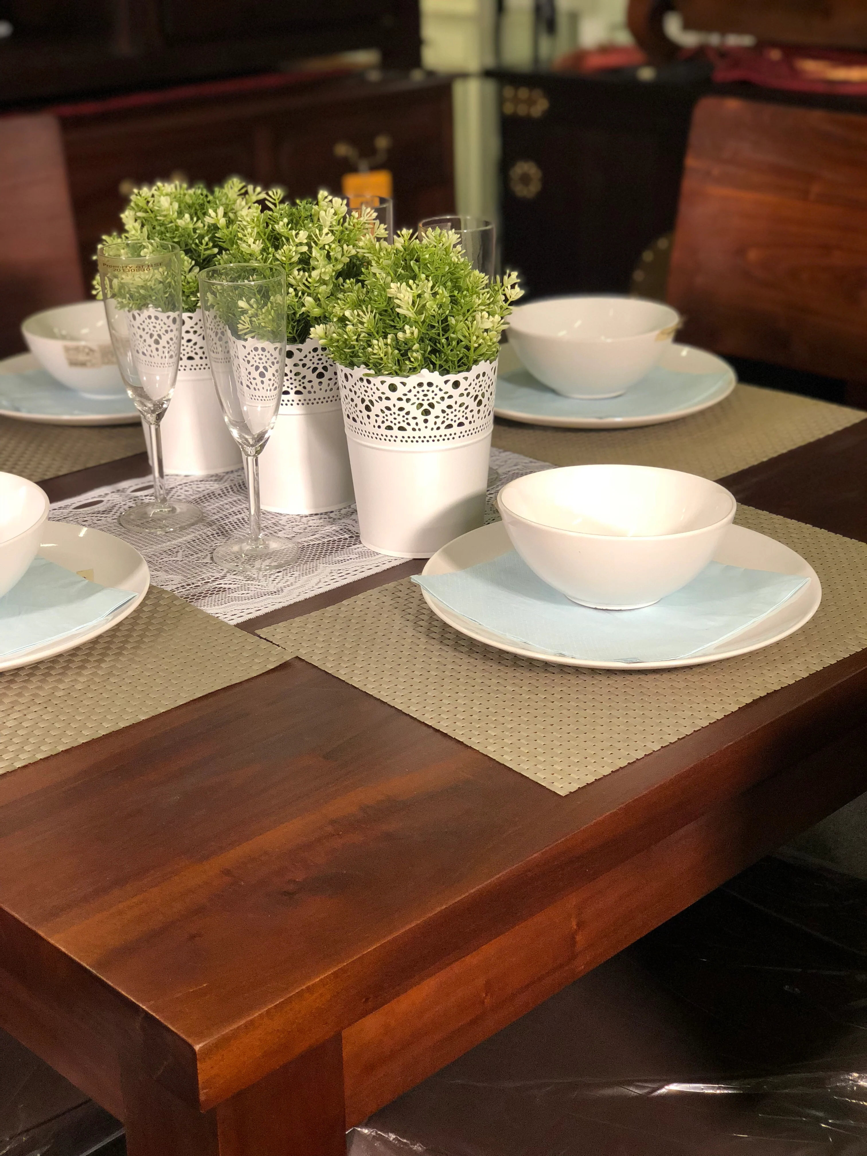 MP - Amsterdam Dining Table with 4 Chairs 100 x 100 x 78 cm Special Package Set Full Solid TEK168 DT 100 100 RPN - Image 6