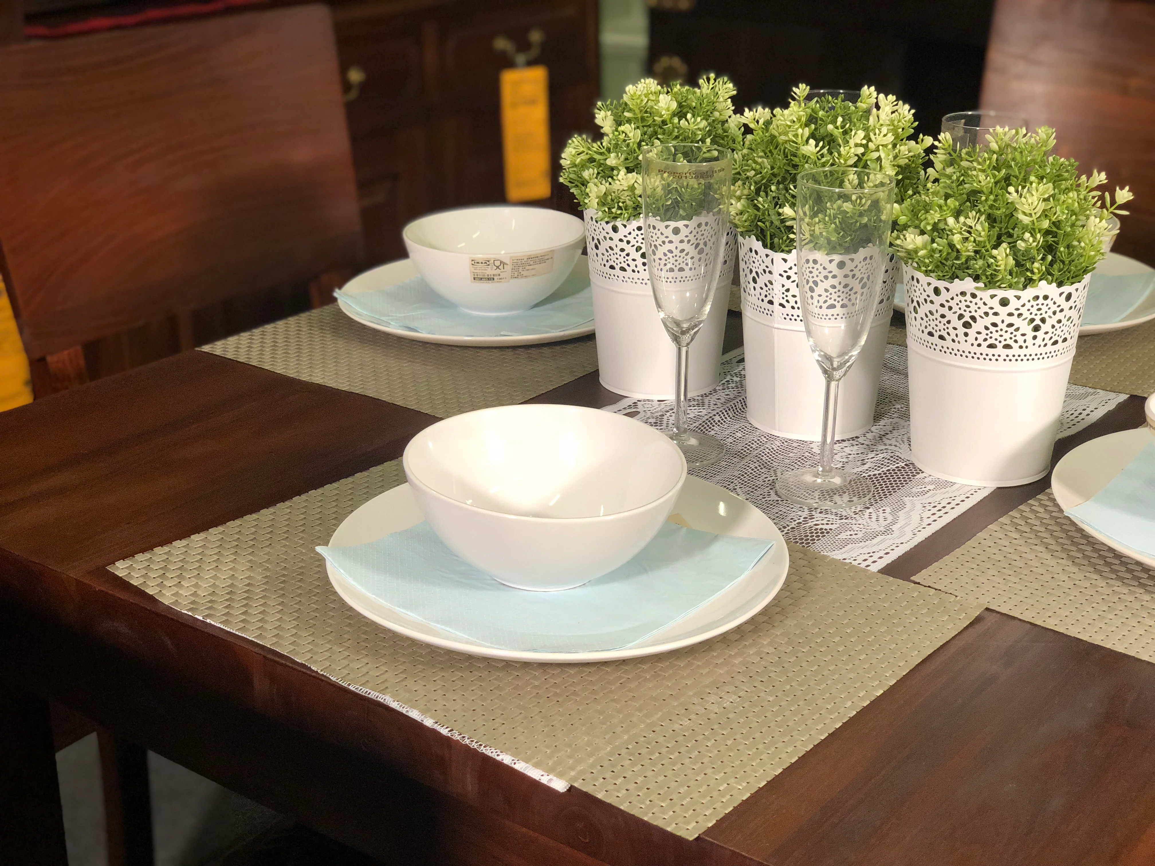 MP - Amsterdam Dining Table with 4 Chairs 100 x 100 x 78 cm Special Package Set Full Solid TEK168 DT 100 100 RPN - Image 8