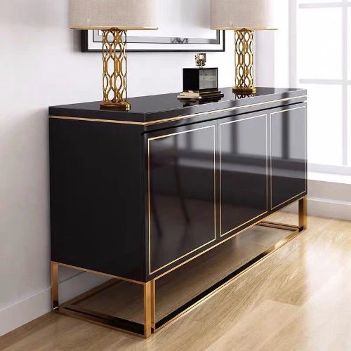 JOURNEE Modern Sideboard Buffet Cabinet Cupboard White / Black - Image 3