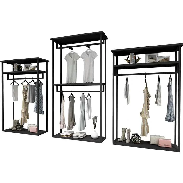 LINDA Minimalist Freestanding Open Modern Concept Wardrobe System - Image 3