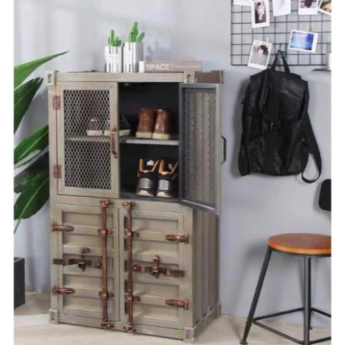 LONDON Industrial-Style Storage Cabinet Buffet - Image 3