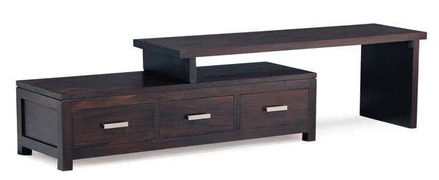Milan Extension Movable TV Console with 3 Drawers TEK168 TV 003 PNM - Image 3