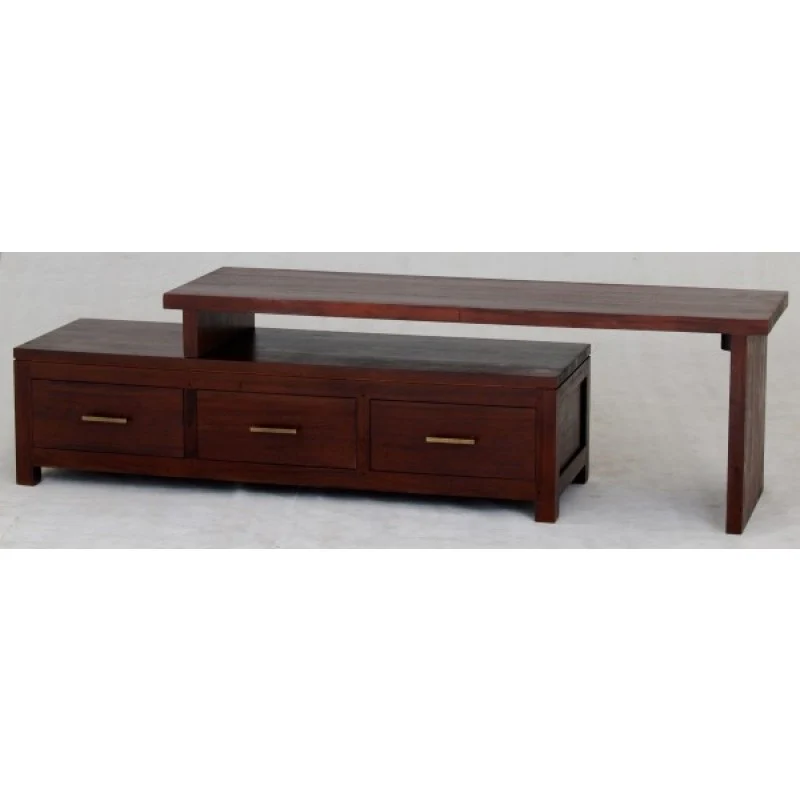 Milan Extension Movable TV Console with 3 Drawers TEK168 TV 003 PNM - Image 5