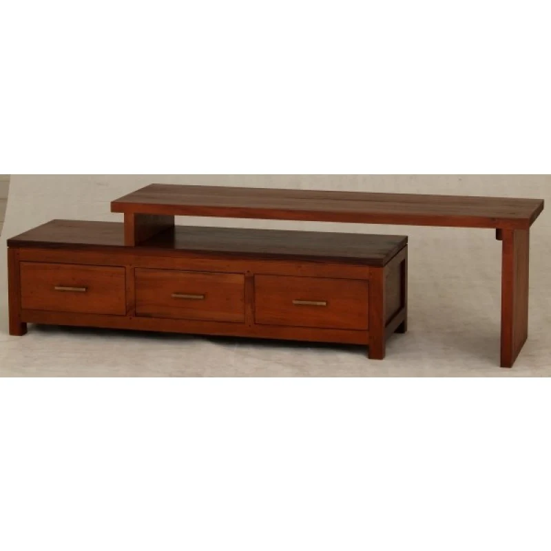 Milan Extension Movable TV Console with 3 Drawers TEK168 TV 003 PNM - Image 5