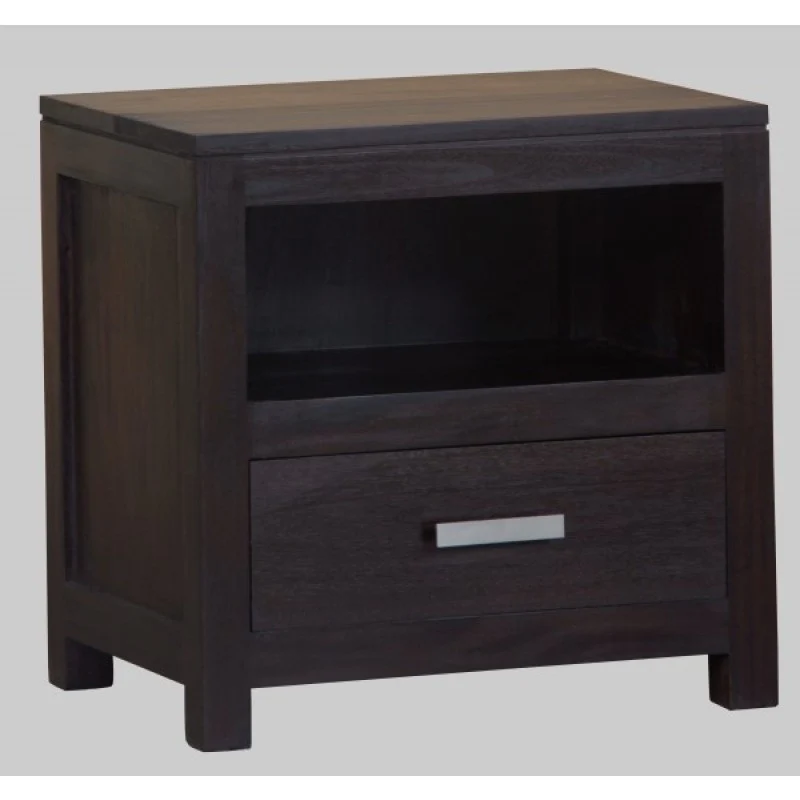 Milan 1 Drawer Lamp Table Side Table Night Stand 1 Drawer ( 55W 40D 54H ) TEK168 LT 001 PNM K - Image 3