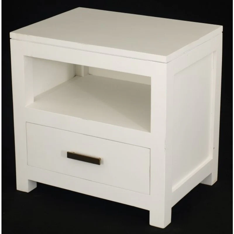 Milan 1 Drawer Lamp Table Side Table Night Stand 1 Drawer ( 55W 40D 54H ) TEK168 LT 001 PNM K - Image 5
