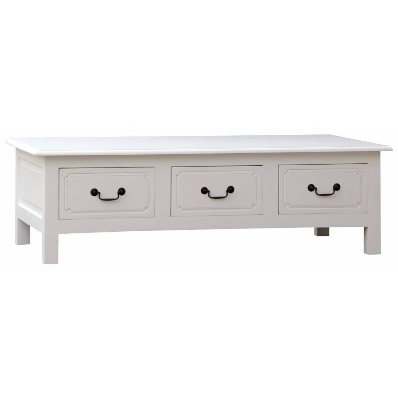Tasmania 6 Drawer Straight Leg Coffee Table Large Rectangular Design 130 cm x 70 cm ( 130W 70D 40H ) TEK168 CT 006 KL - Image 5